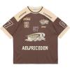 imageAelfric Eden 90s Oversized T Shirts Unisex Grahpic Jersey Printed Casual Tees Streetwear Vintage Summer Top TshirtCoffee
