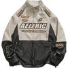 imageAelfric Eden Jackets Racer Racket Vintage Graphic Baseball Oversized Jacket Coats Streetwear Casual Comfy Soft Warm CoatsBlack