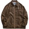 imageAelfric Eden Leather Jacket Faux Vintage Oversized Motorcycle Jackets Zip Up Moto Jacket Fashion Trendy Outfits UnisexCoffee