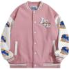imageAelfric Eden Mens Varsity Jackets Bomber Letterman Jacket Oversized Y2k Baseball Coats6pink