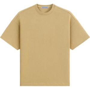 imageAelfric Eden Mens Shirts Basic Cotton Tee Plain T Shirt Crew Neck Short Sleeve Tops Casual MidweightKhaki Khaki