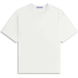 imageAelfric Eden Mens Shirts Basic Cotton Tee Plain T Shirt Crew Neck Short Sleeve Tops Casual MidweightWhite Grey