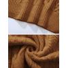 imageAelfric Eden Cable Knit Sweater Men Oversized Rory Gilmore Crewneck Knitted Sweater Pullover 2024 Vintage Fall Sweaters TopsBrown