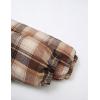 imageAelfric Eden Coats Plaid Reversible Coat Trendy Solid Casual Puffer Down Jacket Quilted Bubble Jackets Y2k OutfitsCoffee