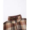imageAelfric Eden Coats Plaid Reversible Coat Trendy Solid Casual Puffer Down Jacket Quilted Bubble Jackets Y2k OutfitsCoffee