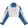 imageAelfric Eden Cropped Leather Jacket Women PU Crop Moto Biker Racing Trendy Fashion Casual CoatsBlue