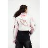 imageAelfric Eden Cropped Leather Jacket Women PU Crop Moto Biker Racing Trendy Fashion Casual CoatsPink