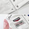 imageAelfric Eden Cropped Leather Jacket Women PU Crop Moto Biker Racing Trendy Fashion Casual CoatsPink