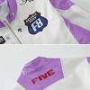 imageAelfric Eden Cropped Leather Jacket Women PU Crop Moto Biker Racing Trendy Fashion Casual CoatsPurple