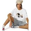 imageAelfric Eden Dachshund Graphic Tees Women Oversized T Shirts Cute Embroidery Dog Loose Fit Y2k ShirtWhite