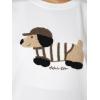 imageAelfric Eden Dachshund Graphic Tees Women Oversized T Shirts Cute Embroidery Dog Loose Fit Y2k ShirtWhite