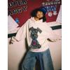 imageAelfric Eden Dog Graphic Hoodie Oversized Cute Star Sweatshirt Unisex Y2k Casual Hooded PulloverApricot