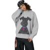 imageAelfric Eden Dog Graphic Hoodie Oversized Cute Star Sweatshirt Unisex Y2k Casual Hooded PulloverGrey