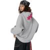 imageAelfric Eden Dog Graphic Hoodie Oversized Cute Star Sweatshirt Unisex Y2k Casual Hooded PulloverGrey