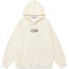 imageAelfric Eden Graphic Hoodies for Men Letter Printed Hoodie Sweatshirt Oversized Streetwear Hooded PulloverBeige