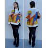 imageAelfric Eden Graphic Sweaters Color Blocking Cat Sweater Vintage Oversized Crewneck Knit Pullover Christmas TopsApricot