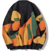 imageAelfric Eden Graphic Sweaters Color Blocking Cat Sweater Vintage Oversized Crewneck Knit Pullover Christmas TopsBlack