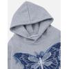 imageAelfric Eden Hoodies Denim Butterfly Hoodie Casual Baggy Hooded Pullover Sweatshirts Streetwear UnisexGrey