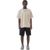 imageAelfric Eden Mens Cotton TShirts Oversized Unisex Short Sleeves Wash Baggy Casual Tees Workout Solid Summer TopsBeige