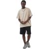 imageAelfric Eden Mens Cotton TShirts Oversized Unisex Short Sleeves Wash Baggy Casual Tees Workout Solid Summer TopsBeige