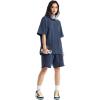 imageAelfric Eden Mens Cotton TShirts Oversized Unisex Short Sleeves Wash Baggy Casual Tees Workout Solid Summer TopsBlue
