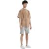 imageAelfric Eden Mens Cotton TShirts Oversized Unisex Short Sleeves Wash Baggy Casual Tees Workout Solid Summer TopsSand