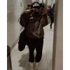 imageAelfric Eden Mens Graphic Oversized Hoodie Cartoon Character Print Streetwear Casual hoodies y2k Hooded SweatshirtCoffee