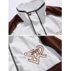 imageAelfric Eden Mens Motorcycle Jacket Moto Bomber Lightweight Varsity Jacket Women Vintage CoatsRed