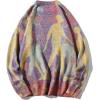 imageAelfric Eden Neon Color Block Knit Sweater Casual Oversized PulloverPurple