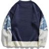 imageAelfric Eden Snow Mountain Sweater Men Casual Knitted Sweater Oversized Graphic Pullover SweaterBlue