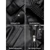 imageAelfric Eden Womens Faux Leather Jacket Y2k Motorcycle Bomber Jackets Oversized Moto Jacket StreetwearBlack