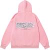 imageAelfric Eden Womens Hoodies Oversized Graphic Hoodies Unisex Y2k Heavyweight Hoodie Pullover TrendyPink