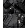 imageAelfric Eden Womens Leather Jacket Oversized Y2k Faux Motorcycle Bomber Moto Biker Jackets CoatsBlack
