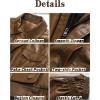 imageAelfric Eden Womens Oversized Leather Jackets Mens Faux Leather Bomber Jacket 90s Vintage Biker Racing Moto JacketsBlack
