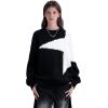 imageAelfric Eden Womens Oversized Star Pullover Sweaters Vintage Crewneck Long Sleeve Knit Sweaters Trendy 2025 Fall OutfitsBlack