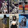 imageAelfric Eden Womens Sherpa Fleece Jacket Zip Up Patchwork Winter Puffer Fuzzy Jackets Warm Fur Coat UnisexWhite