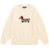imageAelfric Eden Cartoon Dog Sweater Casual Soft Baggy Knit Pullover Sweaters Long Sleeve Crewneck Tops 2025 Trendy OutfitsApricot