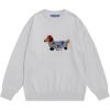 imageAelfric Eden Cartoon Dog Sweater Casual Soft Baggy Knit Pullover Sweaters Long Sleeve Crewneck Tops 2025 Trendy OutfitsGrey