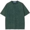 imageAelfric Eden Mens Cotton TShirts Oversized Unisex Short Sleeves Wash Baggy Casual Tees Workout Solid Summer TopsGreen