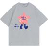 imageAelfric Eden T Shirts Walking Star Foam Printing Tee Shirt Cartoon Graphic Cotton Short Sleeve TopsGrey