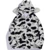 imageAelfric Eden Womens Sherpa Fleece Jacket Zip Up Patchwork Winter Puffer Fuzzy Jackets Warm Fur Coat UnisexWhite