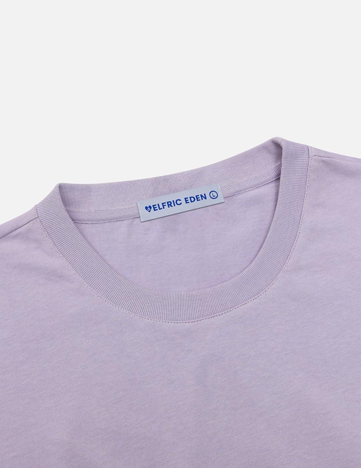 imageAelfric Eden Womens Vintage Color Blocking Tee Oversized Streerwear Star Graphic T Shirt Short Sleeve Summer TopsPurple