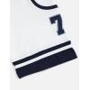 imageAelfric Eden 77 Football Jersey Oversized Graphic T Shirts Short Sleeve Color Blocking Number Print TeeWhite