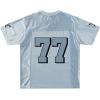 imageAelfric Eden 77 Mesh Football Jersey Shirts Graphic Tee Printed Casual V Neck Tshirt Tees Streetwear Vintage Summer TopBlue
