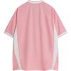 imageAelfric Eden Jersey Shirts Women Oversized Mesh V Neck Graphic Tees Y2k Color Block Short Sleeve T Shirt TopsPink