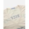 imageAelfric Eden Jersey Shirts for Women Y2k Oversized V Neck Graphic Tees Football Number Streetwear T Shirt TopsApricot