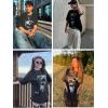 imageAelfric Eden Men Dog Graphic Tees Vintage Tees Oversized Streetwear T Shirts Unisex Casual Summer TopsBb1black