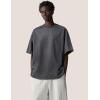 imageAelfric Eden Mens Acid Wash T Shirts Oversized Heavyweight Cotton Vintage Tees Streetwear Casual Short Sleeve TopsDark Grey