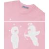 imageAelfric Eden Mens Graphic Tees Cupids Love Arrow Oversized Tshirt Print Unisex Tee Y2K Causal Streetwear TopsPink