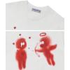 imageAelfric Eden Mens Graphic Tees Cupids Love Arrow Oversized Tshirt Print Unisex Tee Y2K Causal Streetwear TopsWhite